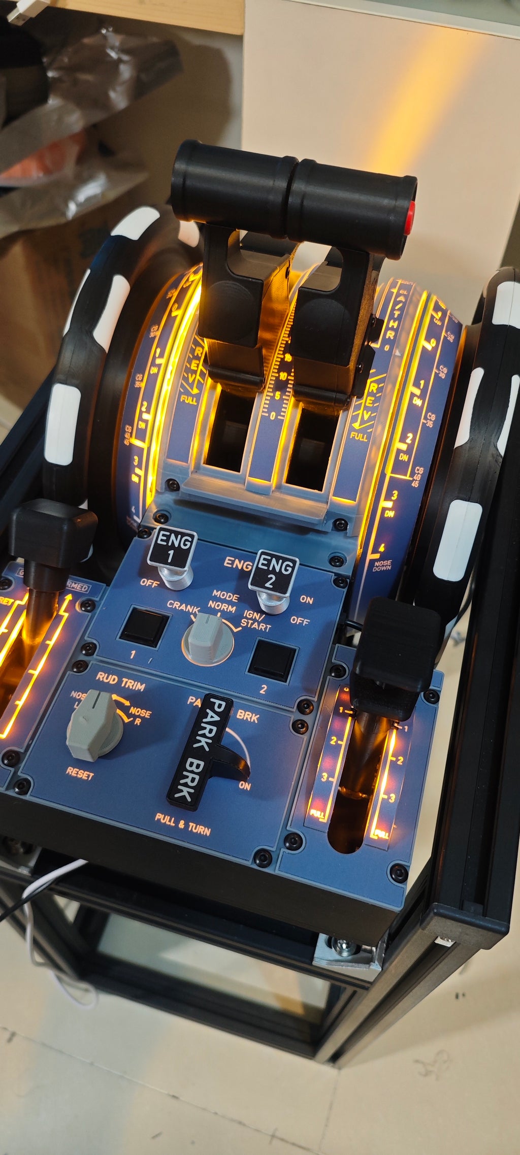 Airbus A320 Full-Motion Throttle Quadrant – 1:1 Scale | Kaye Simulation