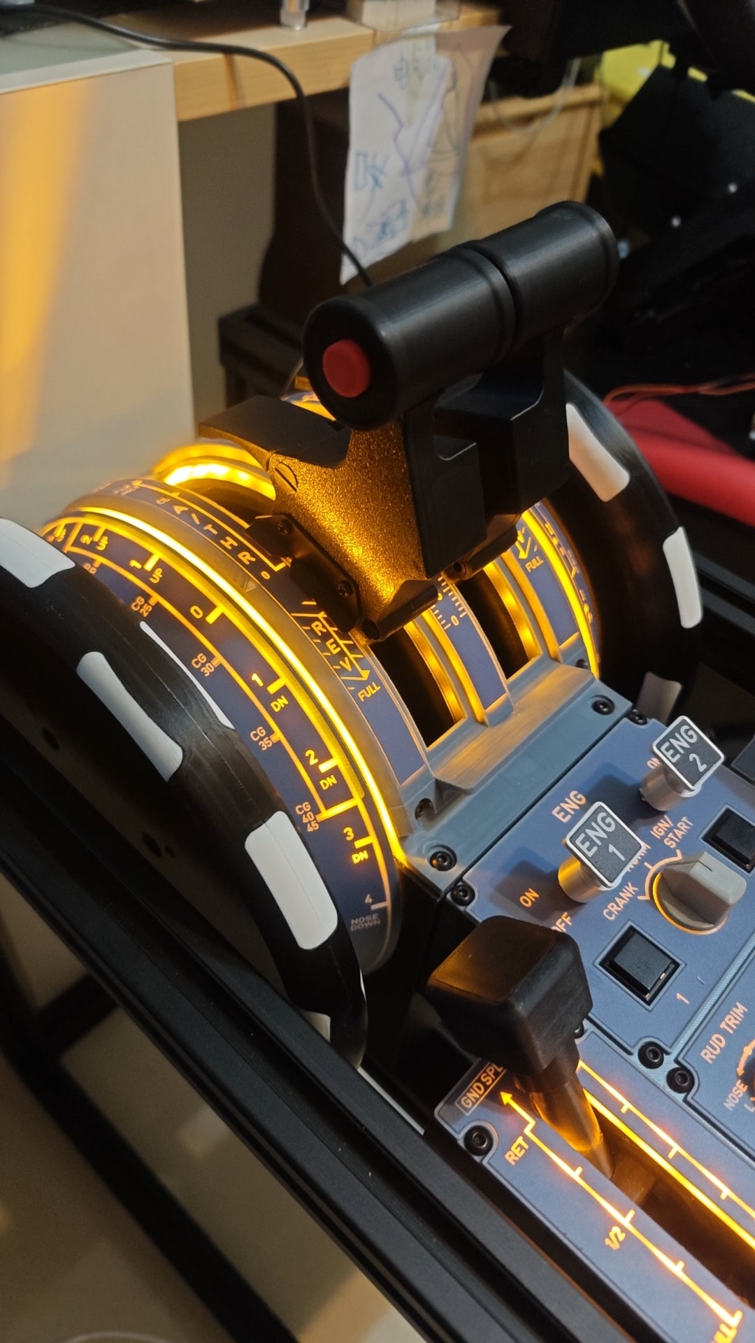 Airbus A320 Full-Motion Throttle Quadrant – 1:1 Scale | Kaye Simulation