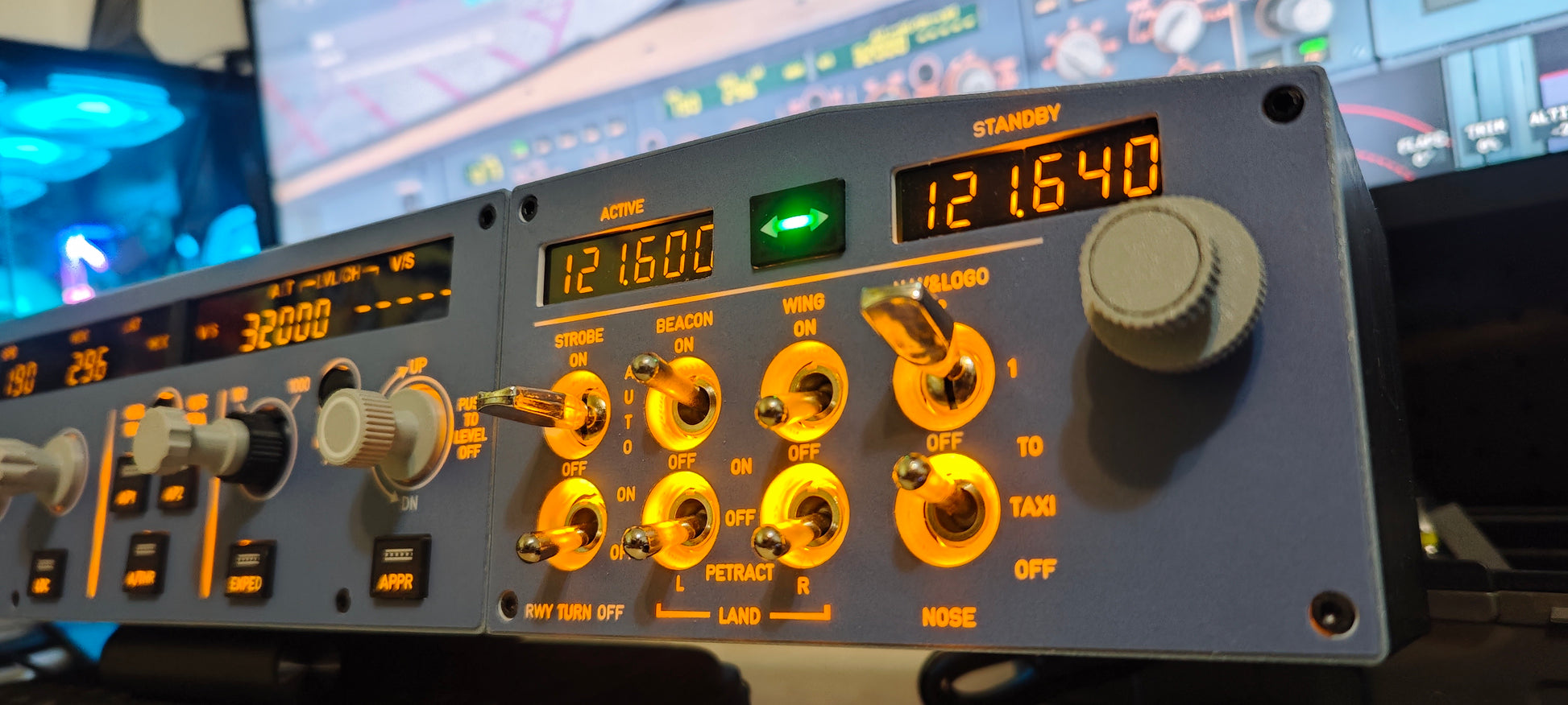 Kaye Simulation Airbus A320 FCU+EFIS Panel – with Landing Gear & Autobrake Module