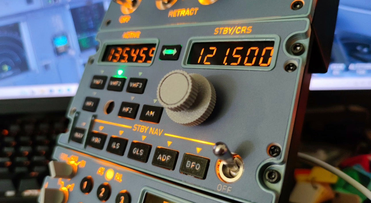 Kaye Simulation's A320 Transponder / Frequency / Lighting Panel Module
