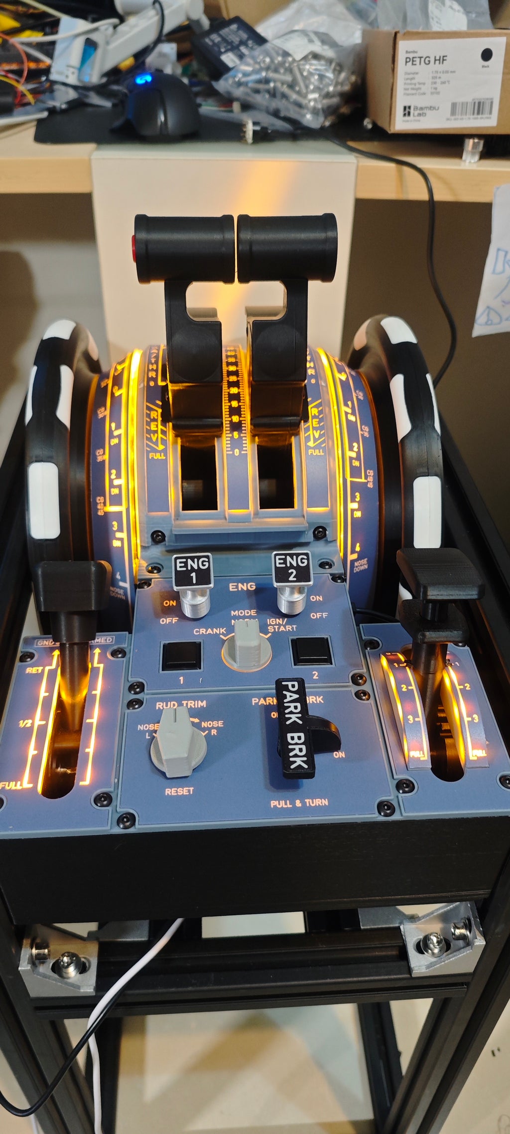 Airbus A320 Full-Motion Throttle Quadrant – 1:1 Scale | Kaye Simulation