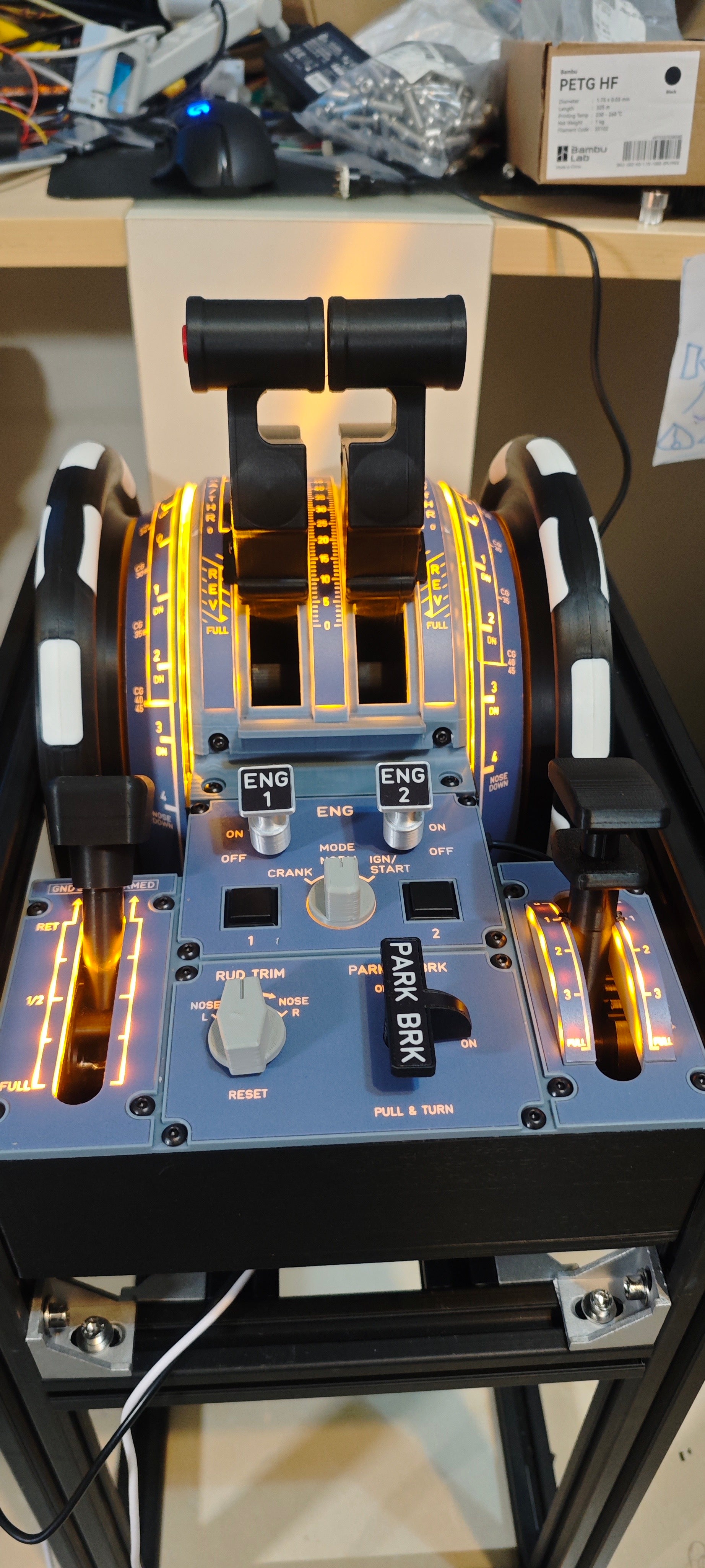 Airbus A320 Full-Motion Throttle Quadrant – 1:1 Scale | Kaye Simulation